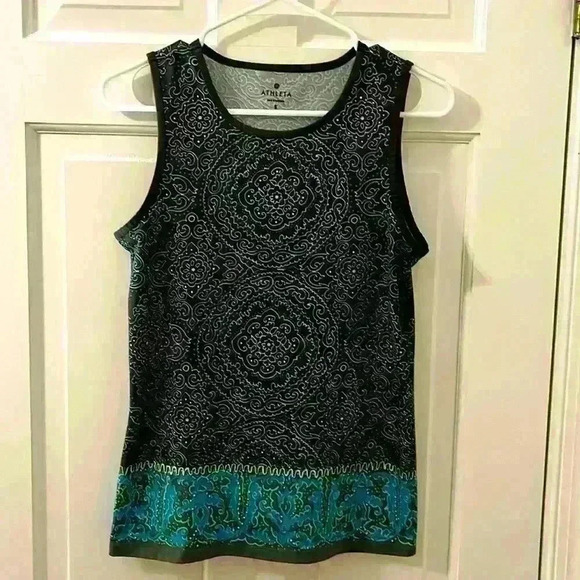 Athleta Sleeveless Muscle Up Mandala Print Workout Top Size Small - Picture 1 of 8